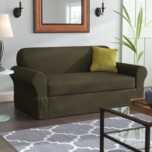 Darby Home Co Box Cushion Sofa Slipcover & Reviews Wayfair